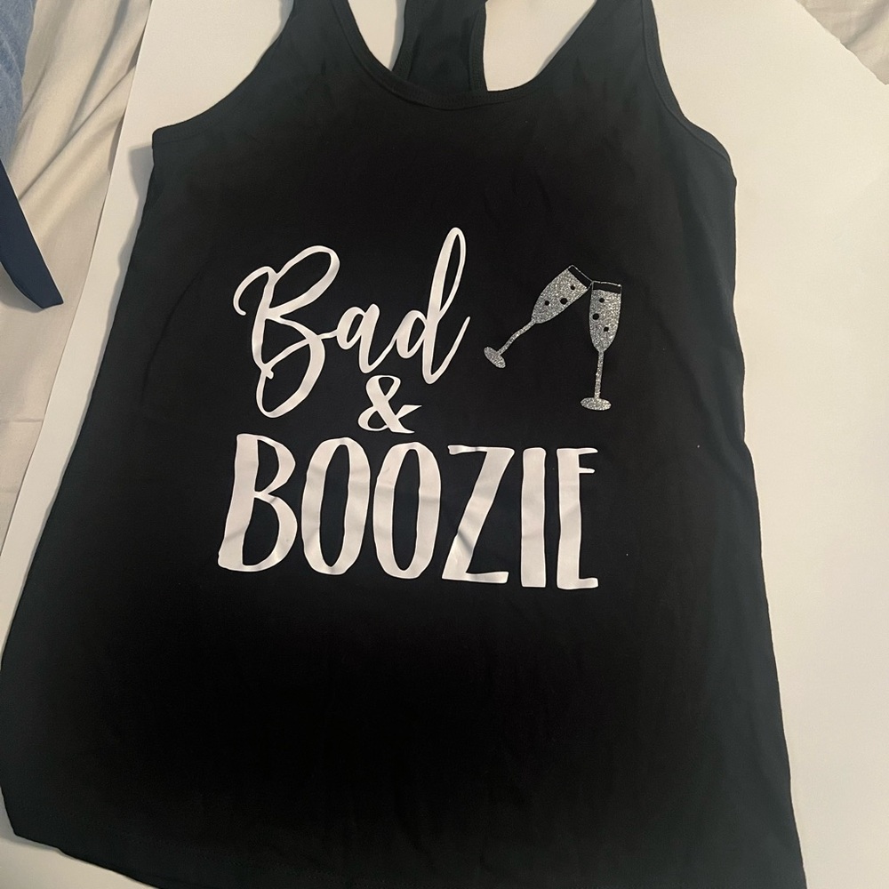 Bad & boozie halter tank top
